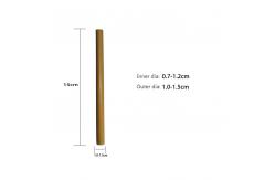 China 100% Biodegradable Reusable Bamboo Drinking Straws For Smoothie 15cm supplier