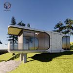 8.5 Meter Space Capsule House Prefabricated Pod Homes Wind Resistance for sale