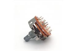 China DC500V Continuous Rotary Switch 100ohm 4 Pole Selector Switch 2 Position supplier
