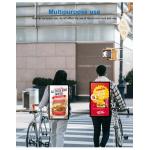 21.5 Inch Digital Backpack Billboard Advertising Player Human Walking Lcd Signage for sale