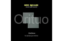 China Non Glare 53x53mm Clear Matte Sleeves Cpp Mini Square Card Sleeves OEM supplier