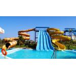 18.5 Kw Power Needed Pool Water Slides With Strong Anti-corrosion And Anti-rust Galvanized Steel Material for sale
