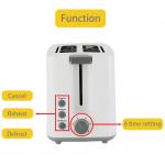 Home Breakfast Sandwich Pop Up 2 Slice Toaster Reheat Function for sale