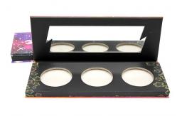 China Hot Stamping Custom Makeup Packaging / Eyeshadow Paper Palette CMYK PMS Printing supplier