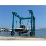 Boat Hoist Side Lifting Rubber Tired Gantry Crane 50~500t for sale