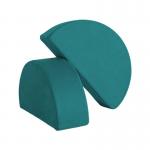 China CertiPUR-US Modular Foam Play Couch Semi Circle Parts Polyester Inner manufacturer