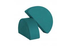 China CertiPUR-US Modular Foam Play Couch Semi Circle Parts Polyester Inner supplier
