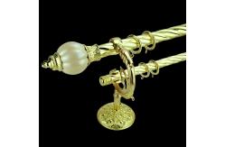 China Morocco 1.5m Crystal 3m Pipe Curtain Rods Set For Bedroom supplier