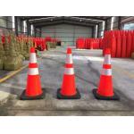 Standard 28 High Solid Orange BLACK BASE Flexible Road cone Safe cone manufacture offer for sale