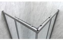 China Sliding Opening European Shower Enclosure With Alum Frame And 5/6mm Tempered Glass supplier
