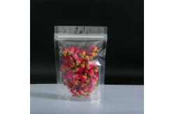 China Recyclable CPP Clear Plastic Zipper Bag With Tear Notch supplier
