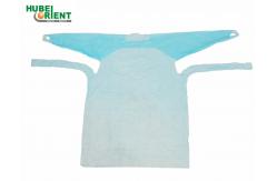 China Polythene Disposable CPE Protective Gown For Particle Prevention supplier