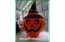 China Durable Large Inflatable Pumpkin Decoration With Led Lighting Orange supplier