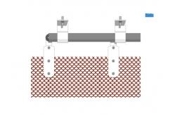 China 1.2X10MM Fireplace Mesh Curtain , Metal Mesh Curtain Panels For Space Divider supplier