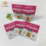 Resealable Plastic Foil Packaging Bags Biodegradable Digital Printing For Chocolate / Cheese for sale