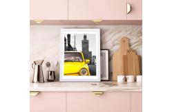 China White 10x10 Thin Wood Picture Frames For Home Decoration supplier