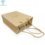 3 Layer Personalized Brown Gift Bags With Handles Tea Packaging for sale