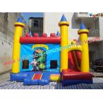 Blue Party Inflatable Bouncer Slide , Outdoor Inflatable Commercial Combo Units for sale