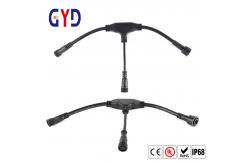 China Waterproof Splitter T Led Wire Connectors 3 Way Molded Connector supplier