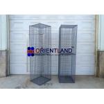 PVC Coated Welded Wire Gabion Baskets / Gabion Planter / Gabion Pillars for sale