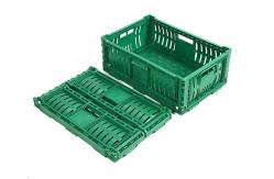 China Vented Foldable Fruit And Vegetable Plastic Crates Loading Capacity 20kg supplier