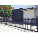 Galvanized Steel Spear Top Security Fencing Heavy Duty 2 Rail Powder Coated for sale