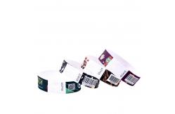 China Sequential Numbering Barcoding Tyvek Paper Bracelets for Identification and Access Control supplier