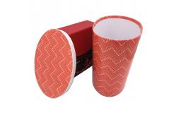 China Custom Cardboard Round Box Oval Tube Containers Packing For Wine Storage supplier