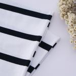 Soft And  Environmental Friendly Skin-Friendly Striped Knit Fabric For Tracksuit for sale