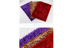 China Plush Chenille Retangular Home Microfiber Towel , Bathroom Floor Mat Non Slip supplier