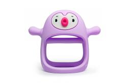 China Non toxic Silicone Baby Teether Toy Teething Pain Relief Animal Penguin Teether Toy supplier