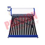 White Color Vacuum Tube Solar Water Heater 150 Liter Galvanized Steel Frame for sale