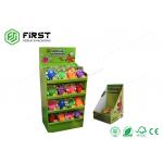 Custom Recyclable Cardboard Display Shelves Full Color Offset Printing For Retail Promotion for sale