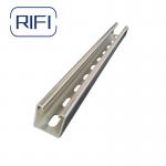 Wall Mount Stainless Steel Unistrut Slotted Strut Channel  With 0.8mm-3mm Thickness for sale