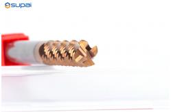 China 45° Cutting Edge Angle Roughing End Mill 75mm Overall Length TiAlN Coating Available supplier