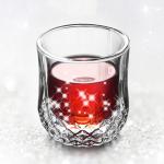 Whisky Tumbler Double Wall Glass Cup Condensation Resistant Customized Logo for sale