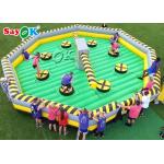 Inflatable Party Games Fun Inflatable Sweeper Game Wipeout Meltdown Obstacle Course For Kids for sale