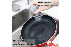 China Handheld Dish Soap Brush With Sturdy Nylon Bristles supplier