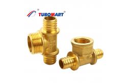 China Brass Adapter Pex Sliding Fitting 1/2 Inch Lead Free Pex Tube Fitting supplier