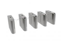 China Acrylic Wing 600mm Width Flap Barrier Gate 100W SUS304 Retractable supplier