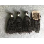 Healthy Natural Black 100 Virgin Peruvian Hair Soft And Smooth With Closure for sale