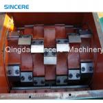 Single Shaft Double Shaft Industrial Plastic Shredder For Bottle Flakes / Plastic Pipes for sale