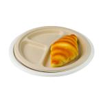 Disposable 10 Inch Compostable Biodegradable Sugarcane Bagasse Plates for sale