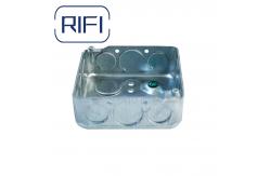 China 4x4 Square Electrical Junction Conduit Switch Outlet Pre-Galvanized Metal Box supplier