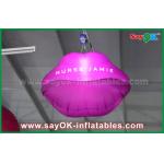 Nylon Lip Red Mouth Shape Inflatable LED Light For Roof Decoration 1.5m Waterproof for sale