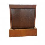 Wooden Crate Package Corten Steel Water Feature In Modern Design for sale