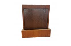 China Wooden Crate Package Corten Steel Water Feature In Modern Design supplier