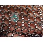 1.5 x15mm Brass Color Metal Chainmail Ring Mesh Drapery For Window Screen for sale