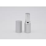 Cosmetic Matte Silver Square Empty Lip Balm Containers for sale