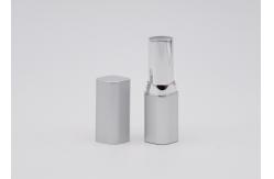 China Cosmetic Matte Silver Square Empty Lip Balm Containers supplier